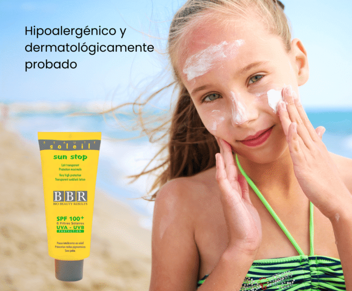 BLOQUEADOR SOLAR PARA PIEL SENSIBLE APTO PARA NIÑOS Y ADULTOS